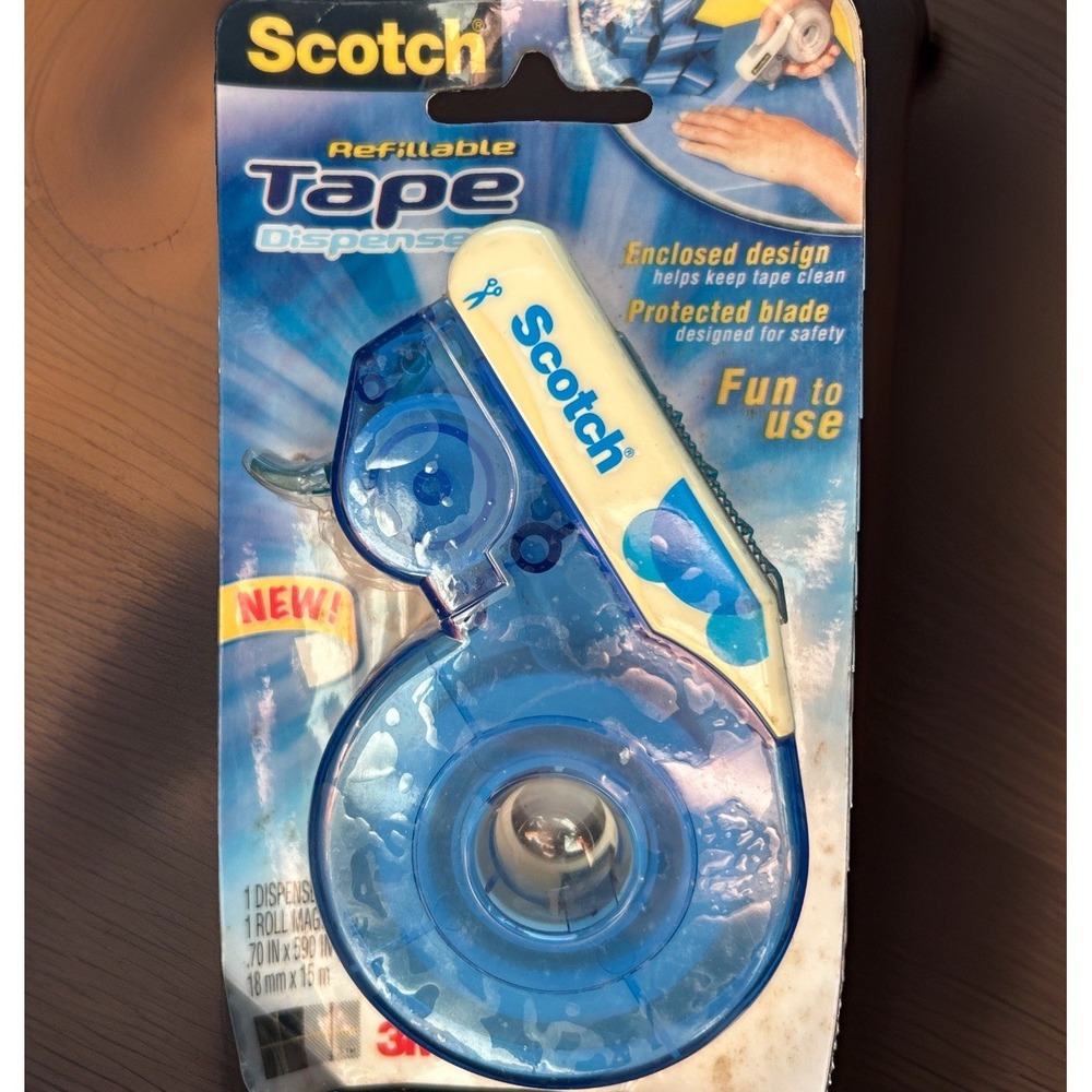 Discontinued 2005 HTF 3M Scotch Refillable Tape Dispenser #H103R New In Package
